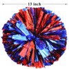 PUZINE 4 Pack 13" Cheerleading Metallic Foil & Plastic Ring