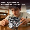 BrixVibe V8 Engine Model Kit That Works Building Sets with