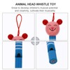 Animal Wooden Whistle, 10Pcs Lovely Whistle Educational Tool, Musical for