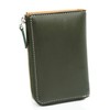 BlissLeather Premium Horse Leather Key Case, 6 Hooks, Card Slots,
