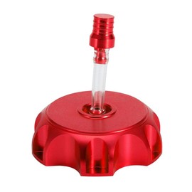 Suuonee Fuel Tank Cap, Motorcycle CNC Aluminum Gas Fuel Tank Cover Cap with Breather Vent [red] Diesel Tank Cap Fuel Tank Filler Cap Vented Fuel Cap Transfer Tank