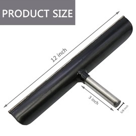 XUIAQZW 12" Stainless Steel Lathe Tool Rest for Woodworking Wood Turning Lathe Turning Tool Rest, 5/8" Diameter Post