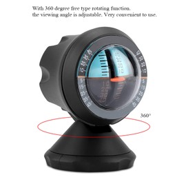 Leopacat Car Inclinometer Level, Automotive Inclinometer, Indicator Gradient Balancer Tool, 360 Degree Slope Meter Level Tilt Gauge, Outdoor Multifunction Angle Gauge Tool for Vehicle Compass Road