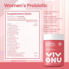 Unbranded Vulva Care - Vaginal PROBIOTIC | 60 Vegan Capsules 1 Pack - Balances The Body's