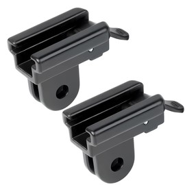 FZGLHQQ 2 PCS Bike Light Holder Adapter Stable Bicycle Flashlight Mount Holder Clip Light Flashlight Holder Bike Light Bracket for Cycling Bike(Black)
