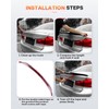 FINDAUTO ABS Rear Trunk Spoiler Wing with 3rd Brake Light