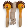 MIJOMA Holz-Springseil für Kinder – Seilspringen mit Tiermotiven – 235