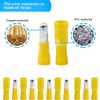Yosawo 100-pieces Insulated Male/Female Bullet Quick Splice Wire Connector Electrical