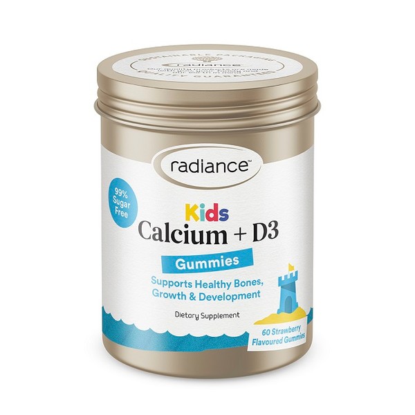 Radiance Kids Calcium + D3 Gummies 60 - Strawberry - Expiry 02/25