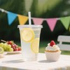 [100 SETS] 32 oz Cups with lids, Plastic cups with
