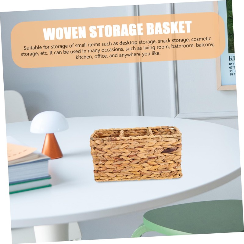 ULTECHNOVO Multi Grid Woven Storage Basket Organizer for Bathroom Home