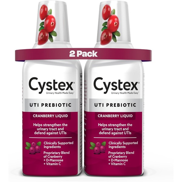 Cystex Urinary Tract Infection Support, Cranberry Prebiotic Supplement for UTI