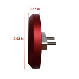 iFJF Lifting Jack Pad Adapter Billet Floor Jack 4 PCS Replacement for C7 C6 and C5 Corvettes Anodized Red Aluminum