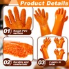 Jecery 6 Pairs Plumbing Snake Gloves Sewer Gloves Abrasion Resistant
