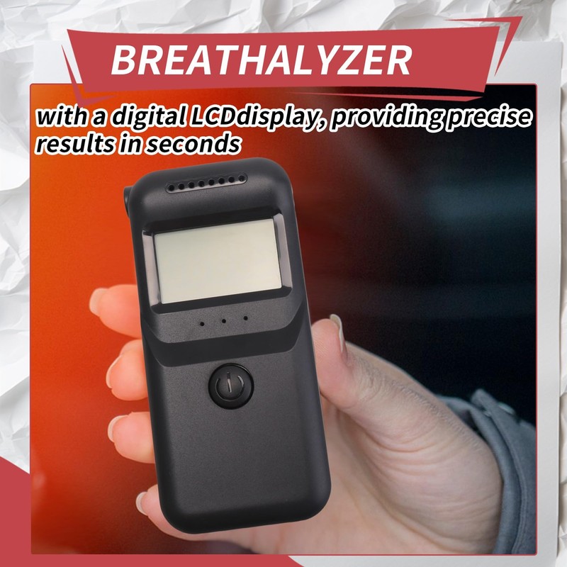Snblzhef Portable Breathalyzer High Precisions Tester with Voice Prompt Reusable