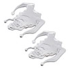 2pcs 3D Evil Jocker Emblem Jester Badge Metal Cast Clown