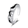 KATHLU Mountain Ring for Women 925 Sterling Silver Mountain Wave