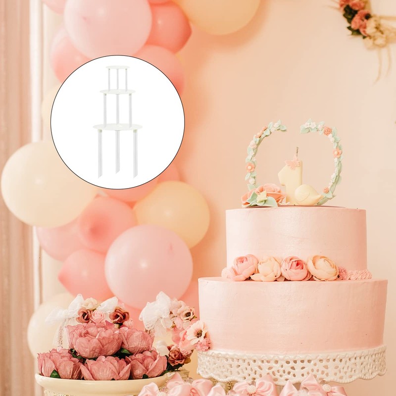 Jagowa 12Pcs Cake Dowel Rods Set, White Plastic Cake Support