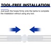 Plastic Hose Barb Fitting, 1" x 1" Pipe Connectors，Barbed Splicer