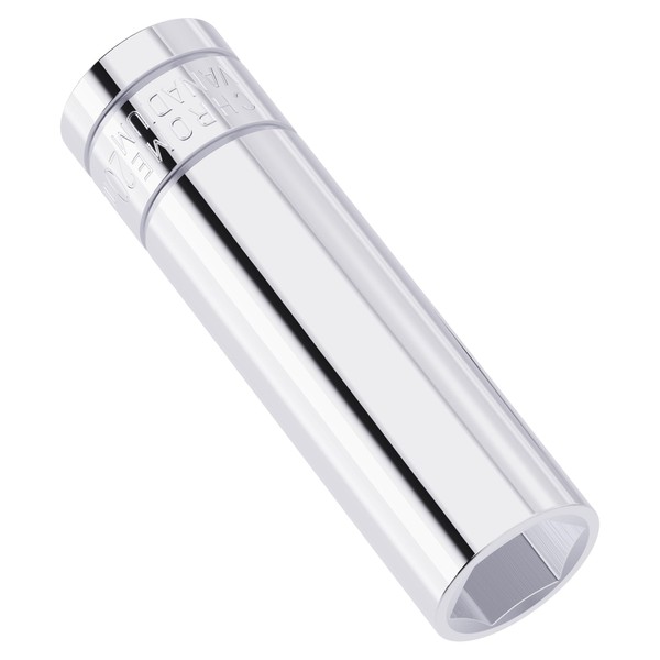 FOCMKEAS 20mm Deep Socket, 1/2 Inch Drive, 6-Point, Metric, Heat