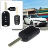 EMSea Car 3-Button Flip Key Shell Compatible with Civic City