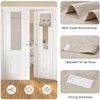 HOMEIDEAS Blackout Linen Sidelight Curtains for Front Door, Side Door