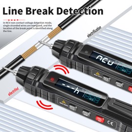 SNAKOL Pen Type Digital Multimeter Voltage Tester NCV Non-Contact Meter 600V Voltmeter, Measure AC DC Voltage Resistance Diode Capacitor Frequency Continuity for Electrician Tools