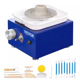 Universal Mini Pottery Wheel 2-Turntables 2.6 In./3.9 In. Ceramic Work Clay Forming Machin