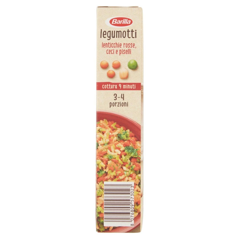 Barilla Legumotti Lenticchie Rosse, Ceci e Piselli, Ricchi di Proteine