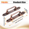 2Pcs Antique Bronze Cabinet Handles,Vintage Cabinet Handles Cupboard Handle 165mm