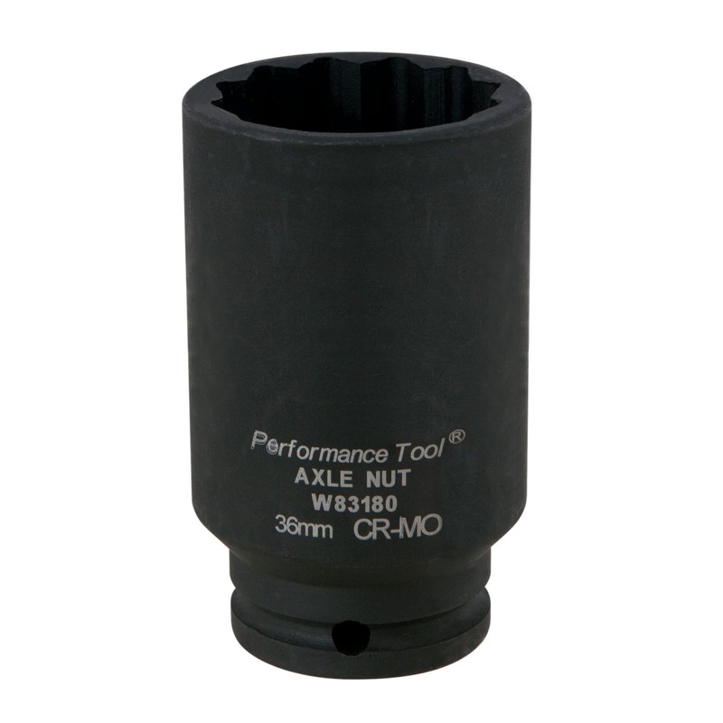 Performance Tool W83180 36mm 12 Point Axle Nut Socket