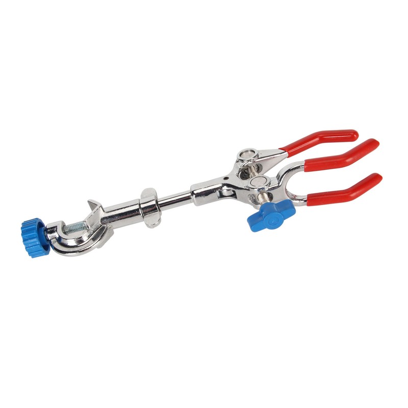 3 Prong Lab Clamp with Rubber Coating Pressure Adjustment 3
