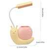 Cute Kids Lamp with Pen Holder,LED Desk Lamp for Child,Snail