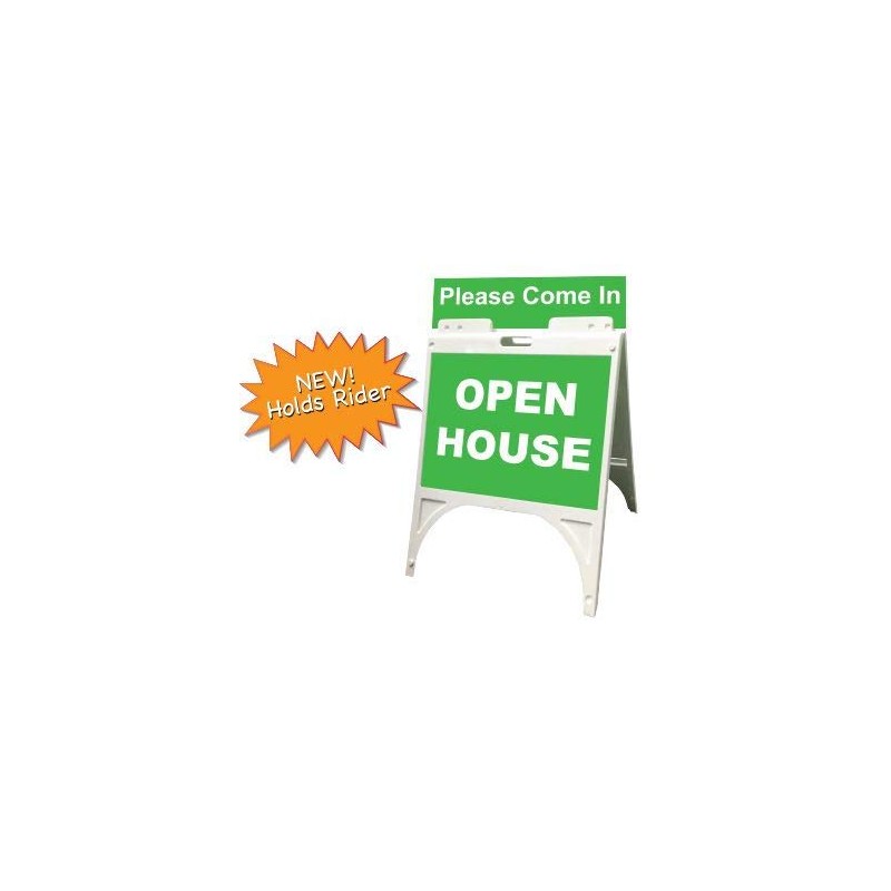 Poly Quick Sign outdoor free standing Sidewalk Sign Stand -