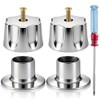 Manerales Alfa para Regadera Queen Standar Plateado Mate Hexagonales