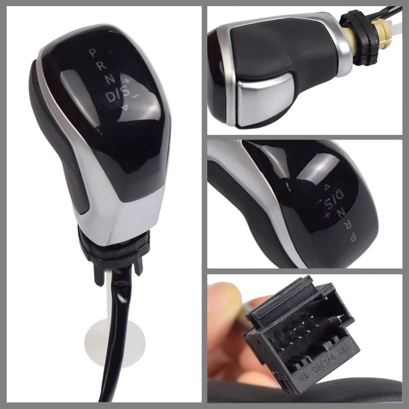 Hacreyatu LHD Automatic LED Gear Shift Knob Retrofit Kit Fit