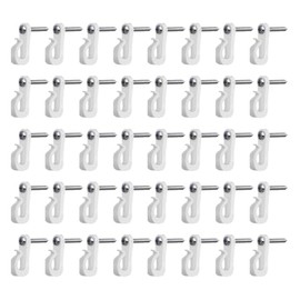 LannuMet 40PCS Light Hanger Hooks Screw-in Hooks for Hanging Christmas Light String,Fairy Led Lights,Pot Plant,Wind Chimes,White