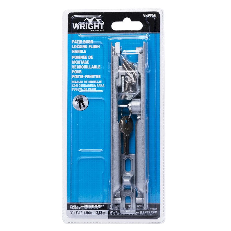 Wright Products - Keyed Flush Mounted Sliding Patio Door Latch