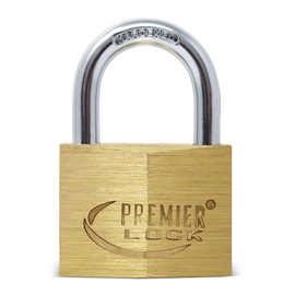 Premier Lock SBP07 Solid Brass Padlocks, 1-3/4-Inch, 1-Pack