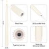 AFINETH Flameless Taper Candles with 3D Wick, 11.4" Real Wax