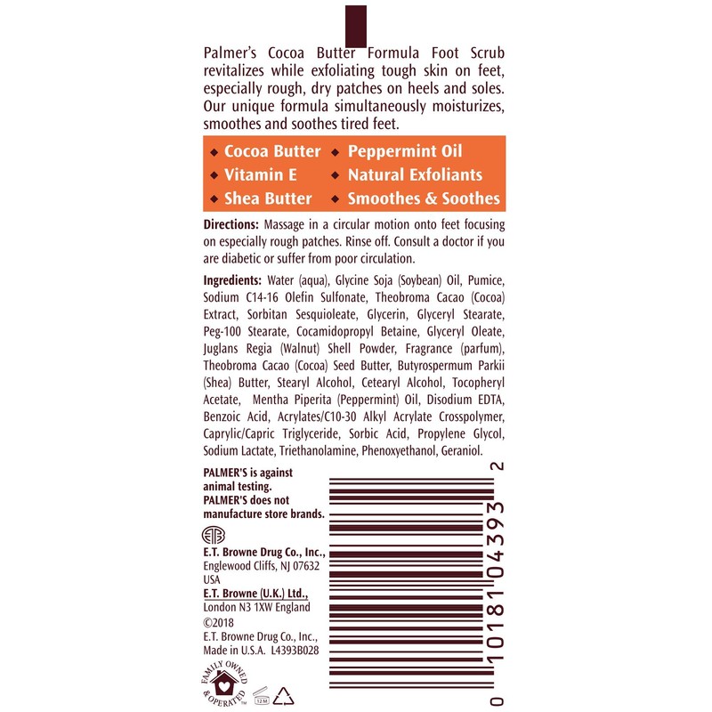 Palmer's Cocoa Butter Formula Foot Magic Scrub, 2.1 Ounce
