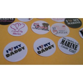 Unbranded Pre Cut One Inch Bottle Cap Images I Love My Marine Daddy Mix Free Shipping - photo, 25 images