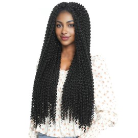 LOHXINHAIR 24 Inch 7 Packs Passion Twist Hair Water Wave Crochet Hair Pre Looped Bohemian Braids for Black Women