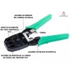 Importeek Pinza Ponchadoras Rj45 Cortador Pela Cables Telefonico Red
