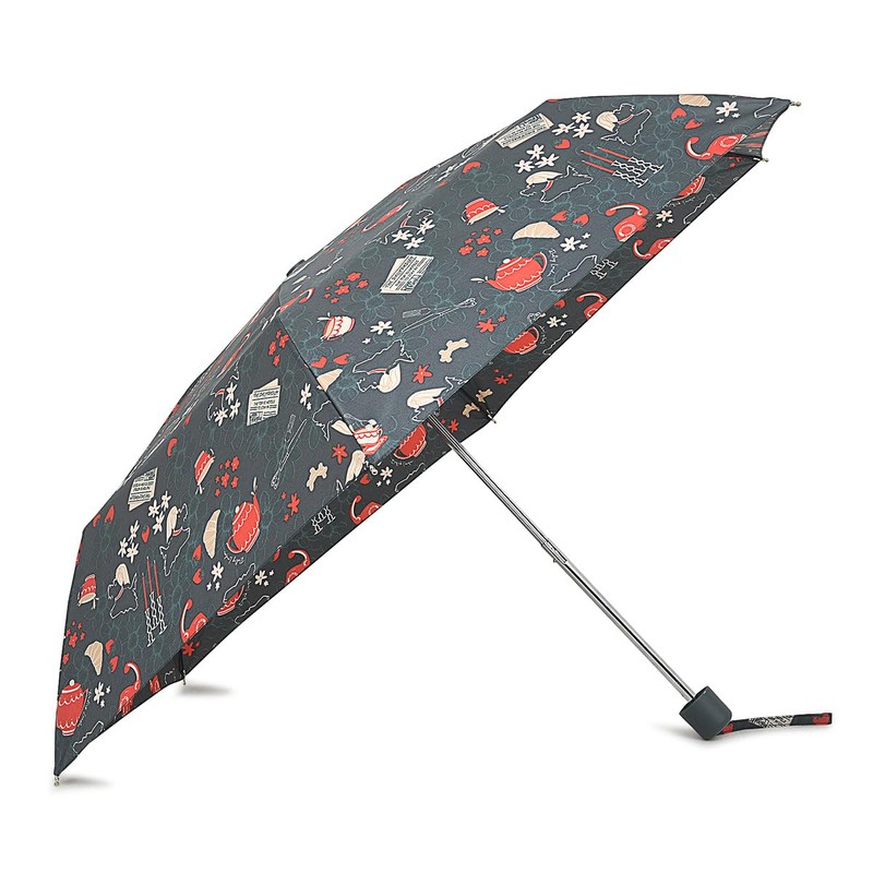 RADLEY Mini Responsible Telescope Umbrella Bell Boy in Dragon Green