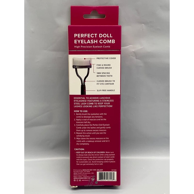 ABSOLUTE NY PERFECT DOLL EYELASH COMB EALA01