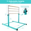 Tepemccu Gymnastics Bar, 3.1' to 5.1' Height Adjustable Horizontal Bar,