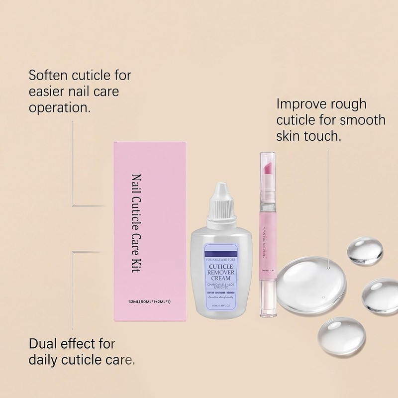 Ceramic Cuticle Pusher and Oil Pen Set, Care for Repair