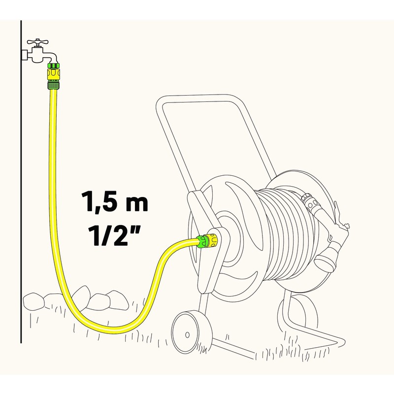 REHAU Connection Set 1/2 Inch 1.5 m Connection Piece Between