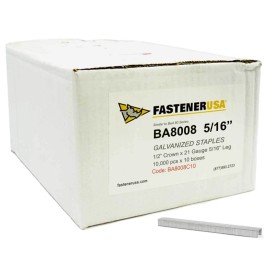 Unicatch 5/16" LEG x 1/2" CROWN 21GA GALV 8008 STAPLES 100,000ct | BA8008C10